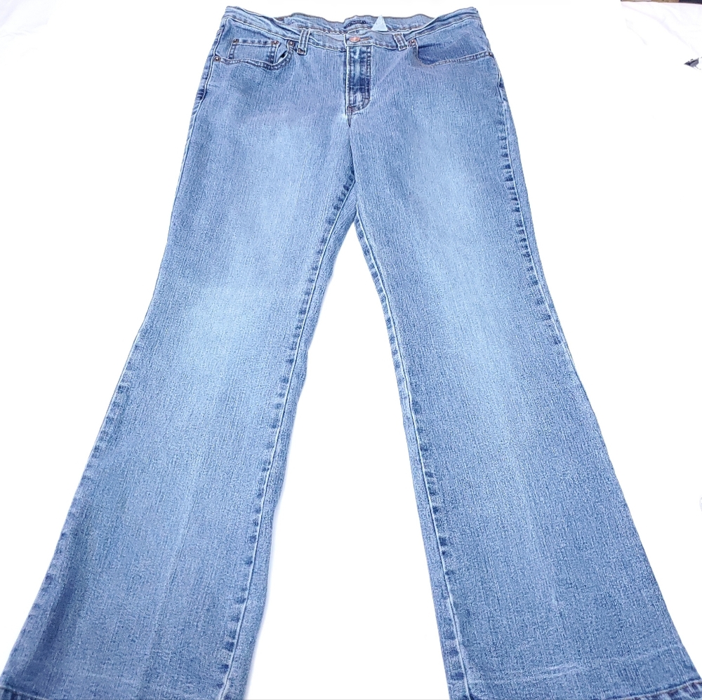 Jordache Stretch Straight Leg Denim Jeans Plus Size